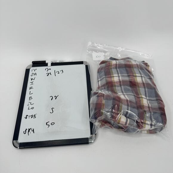 Lucky Brand Shirt Womens Small Plaid Flannel Pearl Snap Peplum Hem Cropped - Picture 9 of 9